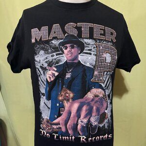 Master P No Limit Records 2023 Men's Black T Shirt Size Medium Silkk the Shocker